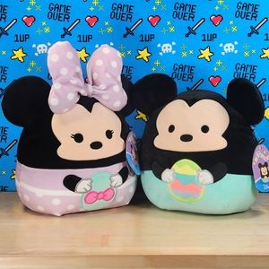 Squishmallow Mickey and Minnie Mouse 10" UltraSoft Easter Disney Toy Plush NWT